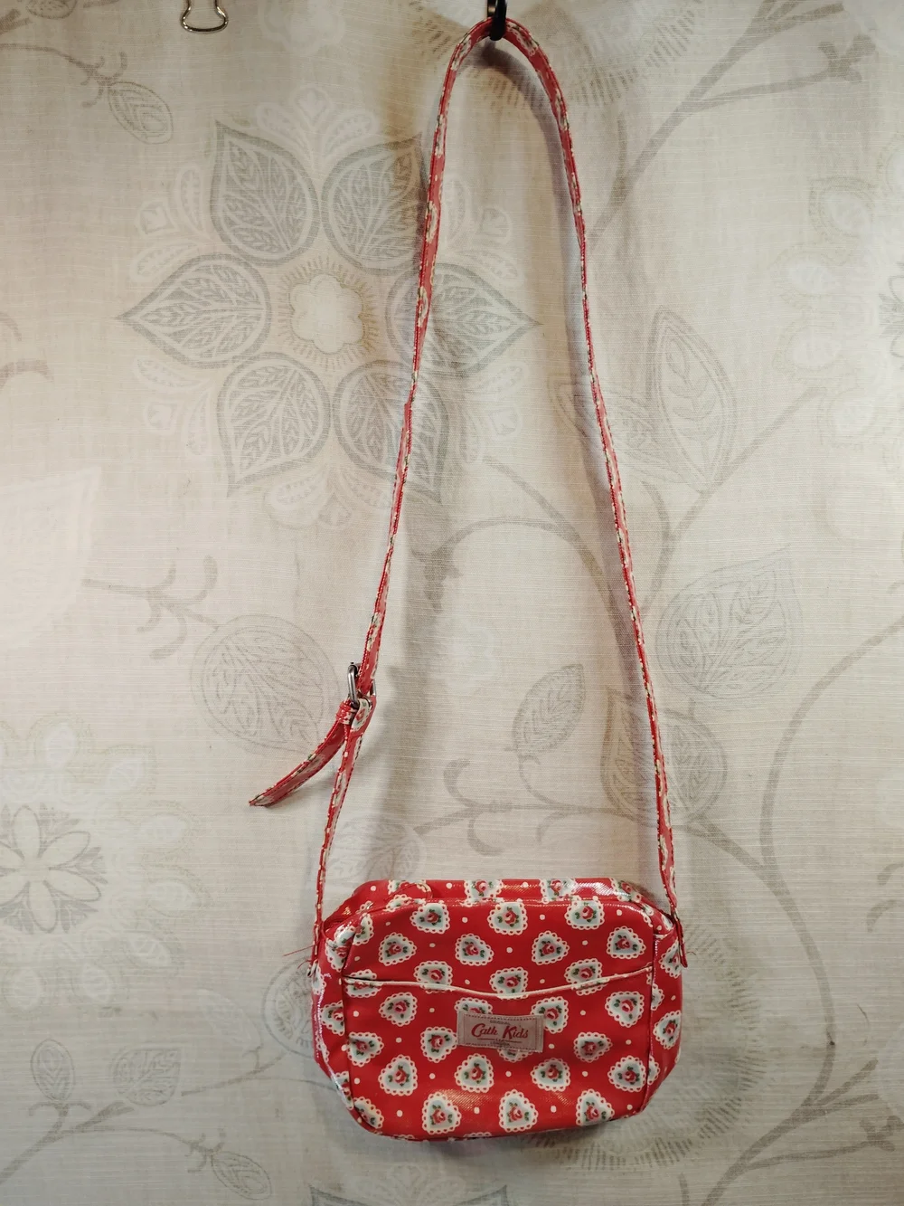 Cath Kidston Red Heart & Rose Print Kids Crossbody Bag